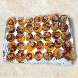 Le plateau de mini pizzas(30 pièces)
